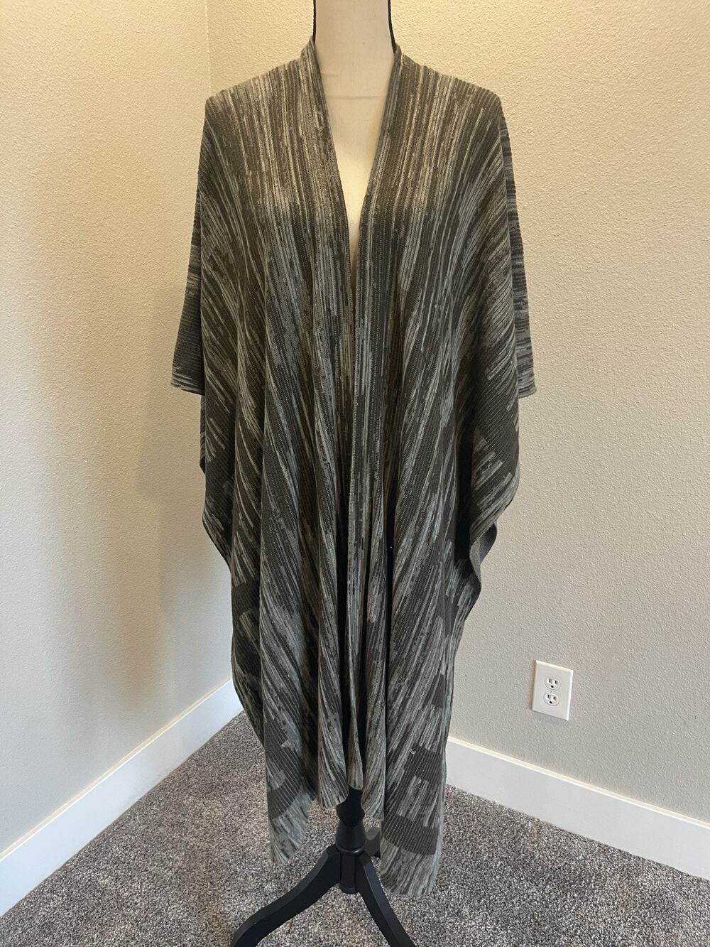 Lululemon The Rest Is Written Wrap Sage Dark Olive OS Cotton Silk Knit Long